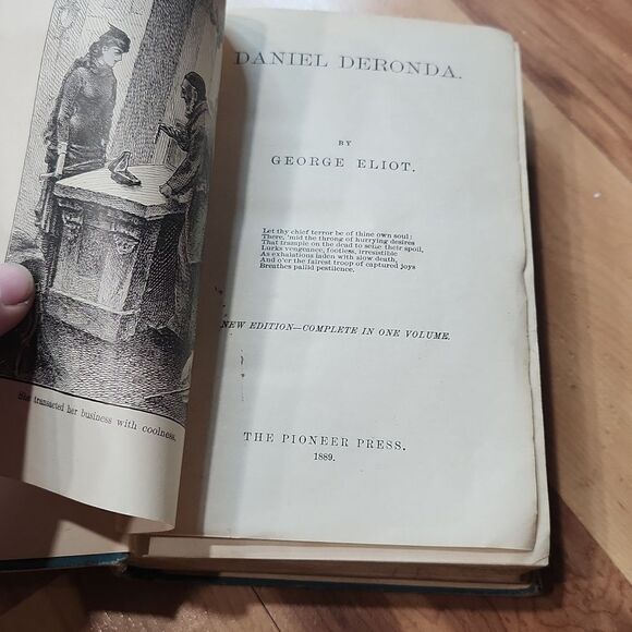 VINTAGE 1889 George Eliot's Works 'Daniel Derond' - Picture 6 of 12